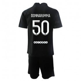 Jalkapallo Pelipaidat Paris Saint-Germain Maalivahti Gianluigi Donnarumma 50 Lasten Vieraspaita 2021-2022 Lyhythihainen